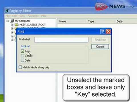 windows registry keys
